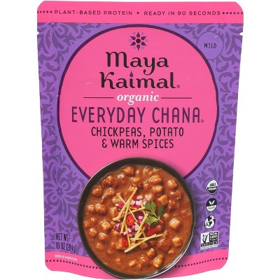 Maya Kaimal Organic Everyday Chana With Chickpeas, Potato, & Warm Spices-10 oz (Case of 6)