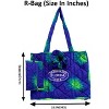 LA LEELA Women's Summer Water Resistant Pool Tote Bag with Matching Beachwear Holiday Sarong Wrap One Size Floral Blue - 4 of 4