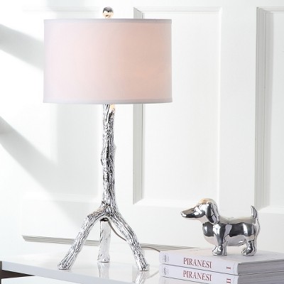 Silver Branch Sculptured Resin Table Lamp Set, 29" Height
