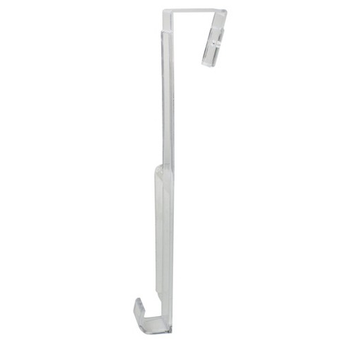 Clear plastic over the door online hooks