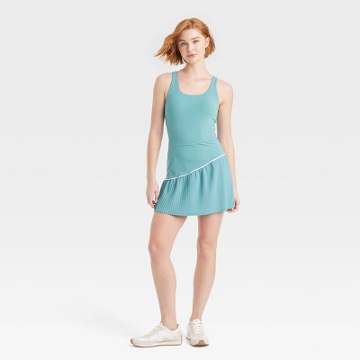 Women's Knit Asymmetrical Pleated Active Dress - JoyLab™