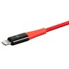 Monoprice Apple MFi Certified Lightning to USB Type-C Rapid Charge and Sync Kevlar-Reinforced Nylon-Braid Cable - 6 Feet - Red | Durable, Compatible - 3 of 4