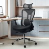 SUGIFT Ergonomic Office Chair with 3D Headrest, Adjustable Armrests, Lumbar Support & Recline – Mesh Back, Cushioned Seat, 330 lbs Capacity - 3 of 4
