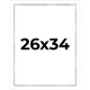 PosterPalooza | Modern Shadow Box 1" Depth White Picture Frame - UV Acrylic, Backing, Hanging Hardware - 2 of 4