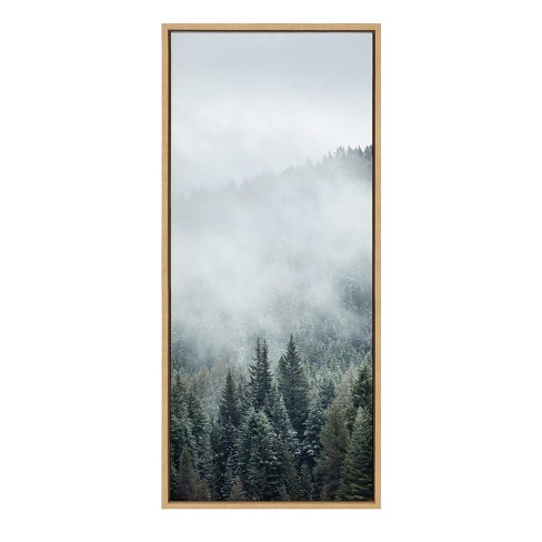 18 X 40 Sylvie Evergreen Dream Framed Canvas By F2 Images Natural - Kate  & Laurel All Things Decor : Target