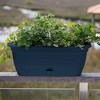 Bloem Lucca 18" Self-Watering Resin Window Box Planter - 2 of 4