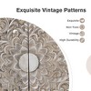 Captiva Designs Antique Silver Carved Floral Buffet Cabinet with Doors for Living Room, Entryway - 4 of 4
