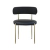 Meridian Furniture,Beacon Vegan Leather and Boucle Fabric Dining Chair, Set of 2 - 3 of 4