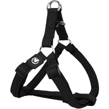DDOXX Adjustable Air Mesh Step-in Dog Harness, Small, Black