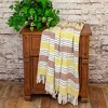 Parkland Collection,Transitional Stripes Rectangle Throw - 4 of 4