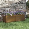 vidaXL Garden Planter Honey Brown 59.1"x19.7"x19.7" Solid Wood Pine - 2 of 4
