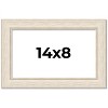 PosterPalooza | Photo Size Weathered White Picture Frame - UV Acrylic, Foam Board Backing, Hanging Hardware - 2 of 4