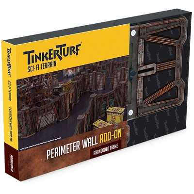 TinkerTurf Sci-Fi Terrain: Perimeter Wall Add-On - Abandoned Theme