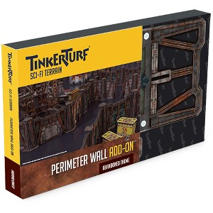 TinkerTurf Sci-Fi Terrain: Perimeter Wall Add-On - Abandoned Theme - 1 of 4