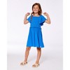 Deux par Deux Girl Textured Smocked Dress Royal Blue - 2 of 4