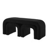 Grungis 44 Inch Teddy Storage BenchesSet of 3,Upholstered Storage Ottoman with 2 16.5 Inch Stools,Storage Ottoman Bench for Living Room,Bedroom - 4 of 4