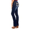 WallFlower Women's Luscious Curvy Bootcut Mid-Rise Bling Insta Stretch Juniors Jeans (Standard and Plus) - 3 of 4