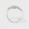 Silver Plated Leaf Bypass Ring - A New Day™ Silver - image 2 of 2