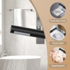 Freestanding Bathtub Faucet, Floor Mount Tub Filler,Standing Tub Faucet,Single Handle Brass Tap with Handheld Shower and Swivel Mixer Spout - 4 of 4