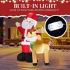 FONTOI Christmas Inflatable Santa and Reindeer Funny Holiday Blow Up Decoration for Outdoor Yard and Garden Display, Multicolored, 9.45"*6.3"*8.66" - 2 of 4