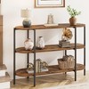 Entryway Console Table, 3 Tier Industrial Metal Sofa Table, Behind Couch Table - 3 of 4