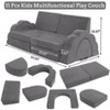 11Pcs Kids Play Couch, Modular Toddler Sofa Set for Creativity, Fort Building & Playroom or Bedroom Furniture - 3 of 4