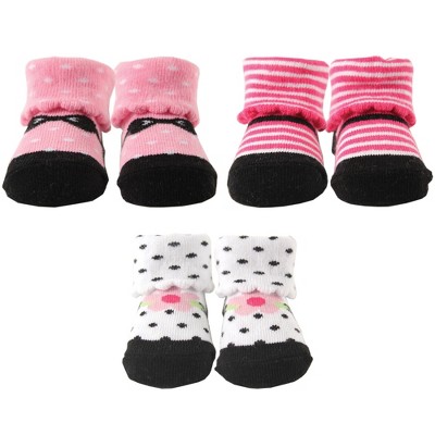 Luvable Friends Baby Girl Socks Giftset, Pink, 0-9 Months