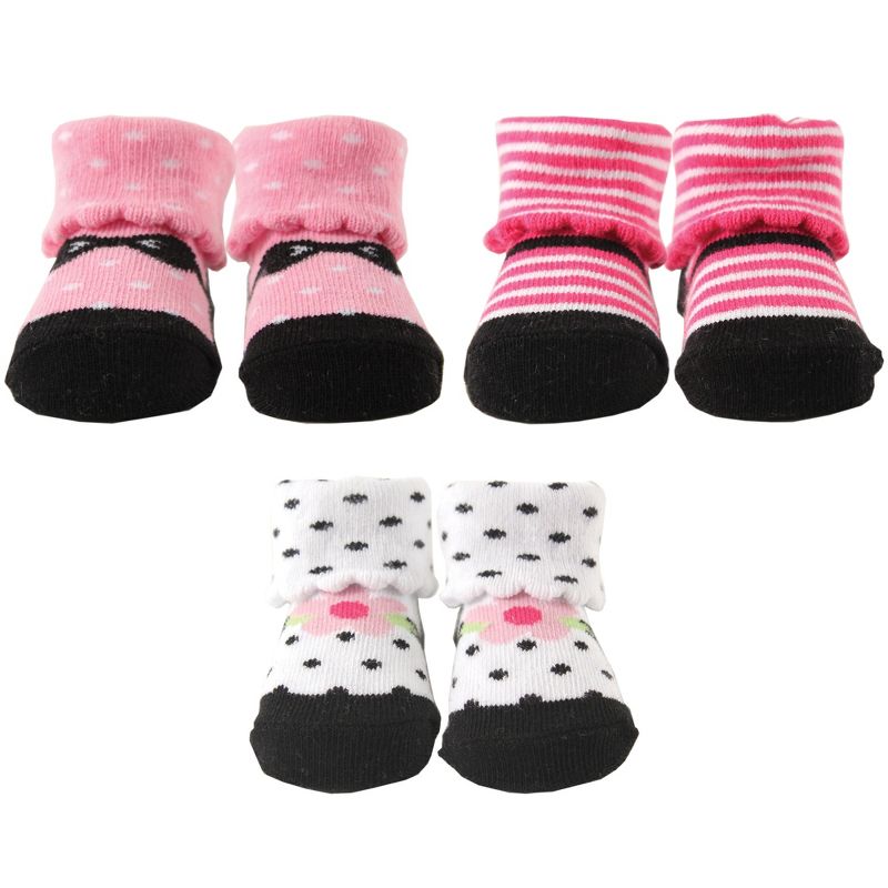 Luvable Friends Baby Girl Socks Giftset, Pink, 0-9 Months, 1 of 5