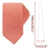 INSPIRE CHIC Men's Solid Color Pre-Tied Thick Tie Set - 2 of 4