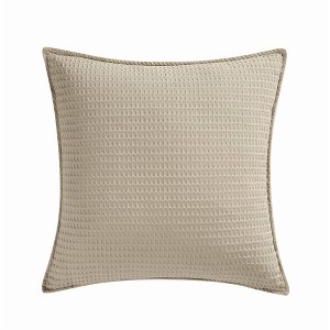 Cannon 20"x20" Heritage Cotton Waffle Decorative Pillow Khaki - 1 of 2