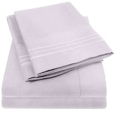 Lilac Twin Deep Pocket Ultra Soft Microfiber Sheet Set