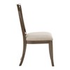 Set of 2 Janelle Dark Walnut Finish Dining Side Chairs: Beige Upholstery, Rubberwood Frame - Inspire Q - 4 of 4