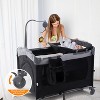 5 in 1 Baby Crib,Bedside Sleeper Bassinet,Pack and with Bassinet and Changing Table,Portable Travel Playpen Music Box - 3 of 4