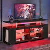 Pinmoco LED TV Stand for TVs up to 70", High Gloss Large Gaming Entertainment Center with Adjustable Shelf PS5 Storage TV Cabinet - 2 of 4