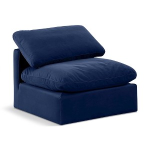 Meridian Furniture,Indulge Velvet Armless Chair - 1 of 4