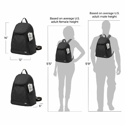 Travelon Anti-Theft Classic Backpack-Black — фото 5