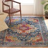 Madison MAD154 Power Loomed Indoor Area Rug - Teal/Fuchsia - 5'x7' - Safavieh - 2 of 4