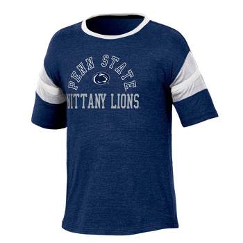 NCAA Penn State Nittany Lions Girls' Short Sleeve Striped Shirt