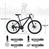 NAYSAYE Bicycle Mountain Bike 27.5 Inch Wheels 21 Speed Front Suspension for Men Women Boys and Girls, Blue, 68.8"*26.37"*39.37" - 4 of 4