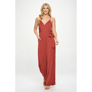 WEST K Women's Bridget Side Tie Strappy Wide Leg Jumpsuit w/ Pockets - 1 of 4