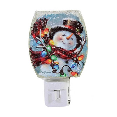 Stony Creek 4.75" Delightful Snowman Night Light Electric Plug In  -  Nightlights