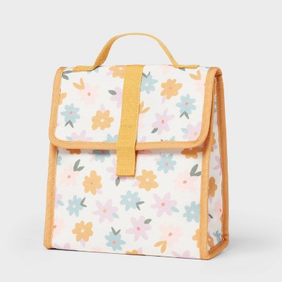 Kids&#39; Flowers Lunch Tote Yellow - Pillowfort&#8482;