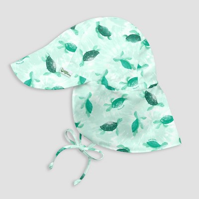 Image of green sprouts Baby Boys' Turtle Floppy Swim Hat - Light Green 0-6M