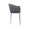 Meridian Furniture,Xavier Grey Velvet Counter Stool - 4 of 4