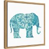 Amanti Art Boho Teal Elephant I by Danhui Nai Canvas Wall Art Print Framed 16-in. x 16-in. - 2 of 4