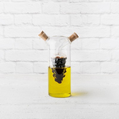 Twine Living Oil & Vinegar Cruet Bottle with Cork Stoppers, Olive Oil & Balsamic Vinegar Dispenser, Kitchen Gifts, Hand Blown Glass, 1.6 oz & 9 oz — фото 5