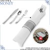 Stock Your Home Pre Rolled Disposable Silverware Sets for Parties, Silver (100 Pack) - 3 of 4