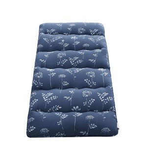 Floral Floor Mattress Japanese Style Floral Print Futon Mattress, Portable Floor Bed Mattress Roll Up Mattress for Camping RV Travel Guest Room - 1 of 4