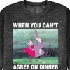 Men's - Disney - The Sword in the Stone Merlyn and Mim Dinner Graphic Fleece Sweatshirt - 2 of 4