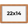 PosterPalooza | Flat Brown Picture Frame - UV Acrylic, Backing Board, Hanging Hardware Included - 2 of 4